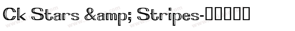 Ck Stars & Stripes字体转换